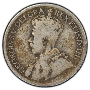 SOLD Canada 1927 25 Cents Silver Coin - Weak Reverse