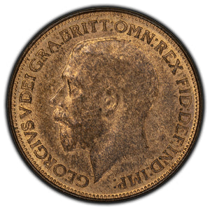 Great Britain 1925 Farthing Coin KM #808.2