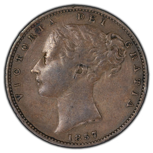 SOLD Great Britain 1857 Farthing Coin KM #725