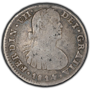 SOLD Mexico 1814 Mo HI 1 Real Silver Coin KM #82