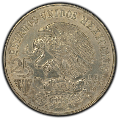 SOLD Mexico 1968 25 Pesos Silver Coin KM #479