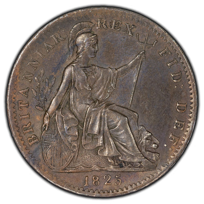 Great Britain 1825 Farthing Coin KM #677