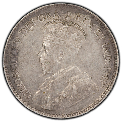 SOLD Canada 1919 25 Cents Silver Coin - VF-30 (residue)