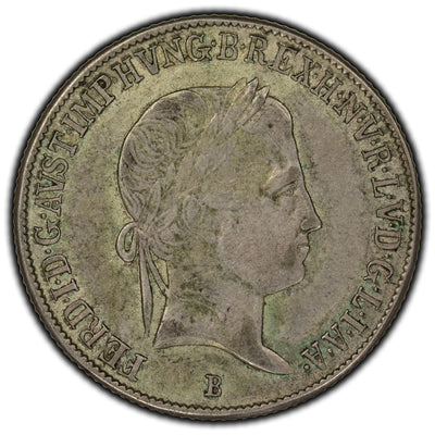 Hungary 1842 20 Krajczar Silver Coin KM #422