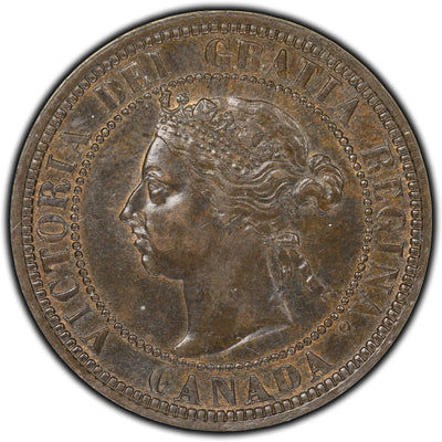 SOLD Canada 1890-H 1 Cent Coin - EF-45