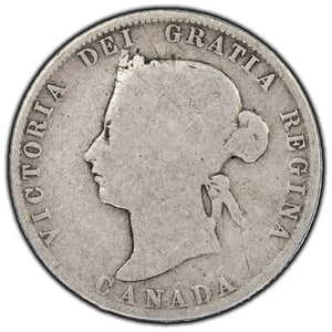 SOLD Canada 1874-H 25 Cents Silver Coin