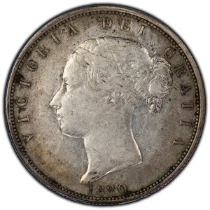 SOLD Great Britain 1880 1/2 Crown Silver Coin KM #756