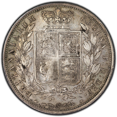 Great Britain 1880 1/2 Crown Silver Coin KM #756