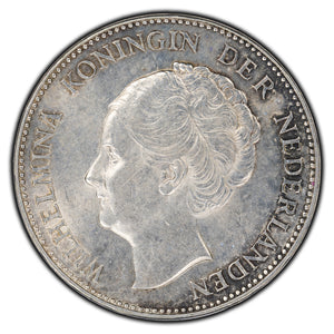 SOLD Netherlands 1940 1 Gulden Silver Coin KM #161.1 - Cleaned