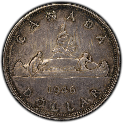 SOLD Canada 1946 $1 Dollar Silver Coin - EF-45