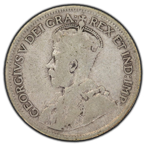 SOLD Canada 1936 Dot 25 Cents Silver Coin - G-6