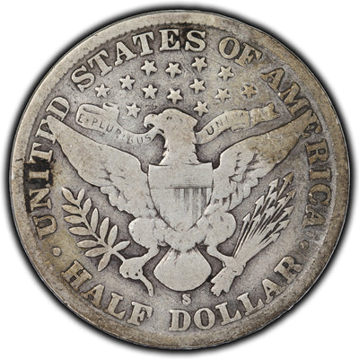 SOLD United States 1909-S 50 Cents Barber Half Dollar Silver Coin