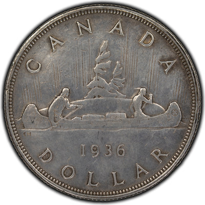 SOLD Canada 1936 $1 Dollar Silver Coin - Cleaned