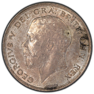 Great Britain 1923 1/2 Crown Silver Coin KM #818.2 - Ex. Seaby