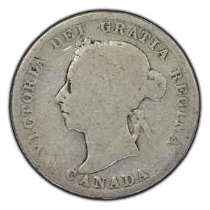 SOLD Canada 1899 25 Cents Silver Coin