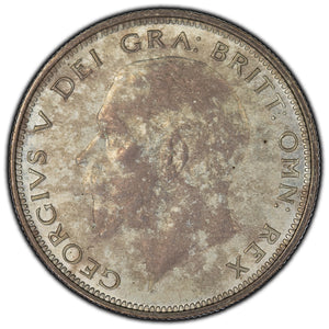 SOLD Great Britain 1927 1/2 Crown Silver Coin KM #830 - Ex. Seaby