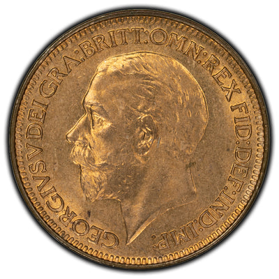 Great Britain 1929 Farthing Coin KM #825 - BU