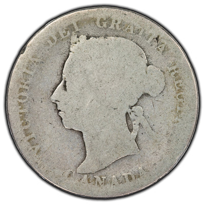 SOLD Canada 1892 25 Cents Silver Coin - AG-3