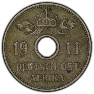 SOLD German East Africa 1911 10 Heller Coin KM #12
