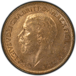 SOLD Great Britain 1934 Farthing Coin KM #825 - BU