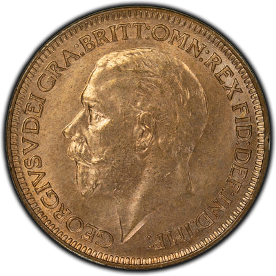 SOLD Great Britain 1934 Farthing Coin KM #825 - BU