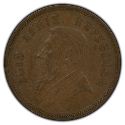 South Africa 1898 Penny Coin KM #2