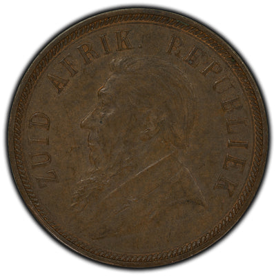 South Africa 1898 Penny Coin KM #2