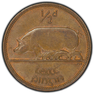 SOLD Ireland 1943 1/2 Penny Coin KM #10 - Uncirculated