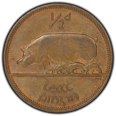 SOLD Ireland 1943 1/2 Penny Coin KM #10 - Uncirculated