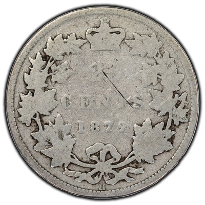 SOLD Canada 1872-H 25 Cents Silver Coin