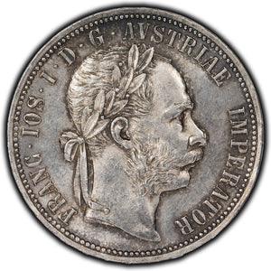 SOLD Austria 1888 Florin Silver Coin KM #2222