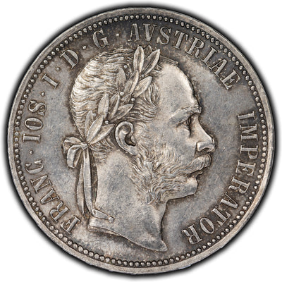Austria 1888 Florin Silver Coin KM #2222