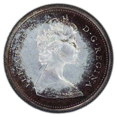 SOLD Canada 1967 25 Cents Silver Coin - Specimen