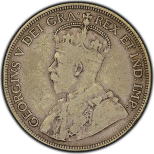 SOLD Canada 1929 50 Cents Silver Coin - VG-10