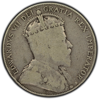 SOLD Canada 1910 50 Cents Silver Coin - G-6