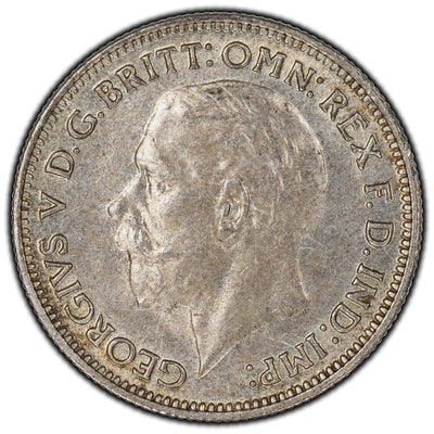 Great Britain 1936 6 Pence Silver Coin KM #832