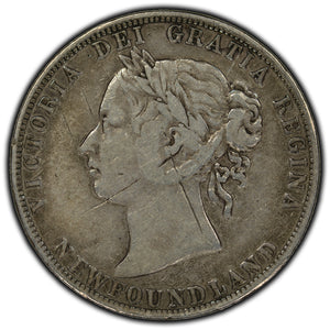 SOLD Newfoundland 1894 50 Cents Silver Coin - Scratched