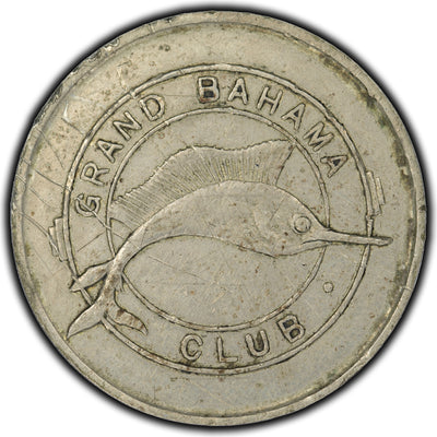 SOLD Bahamas C.1950 Grand Bahamas Club 3 Shilling 6 Pence Token