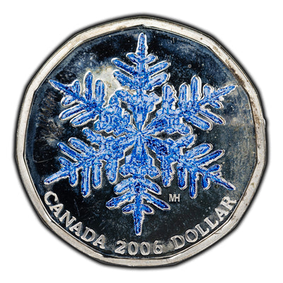 SOLD Canada 2006 Snowflake $1 Dollar Silver Coin - Damaged