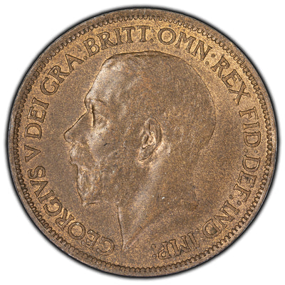 Great Britain 1912 1/2 Penny Coin KM #809