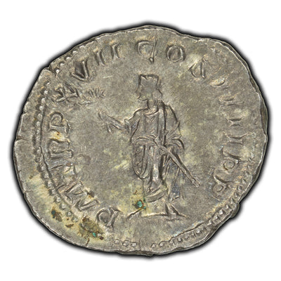 Ancient Rome AD 214 Caracalla AR Denarius - Sear 6833 / Ric 246