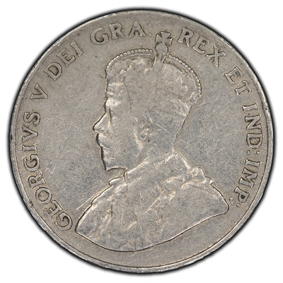 SOLD Canada 1925 5 Cents Coin - VG-10