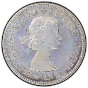 SOLD Great Britain 1953 1/2 Crown Silver Coin KM #893 - Proof