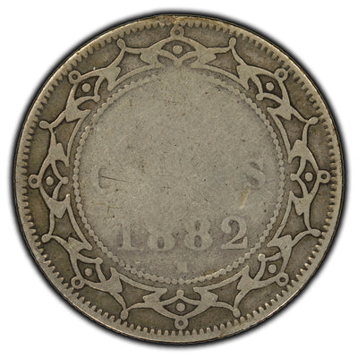 SOLD Newfoundland 1882-H 20 Cents Silver Coin - Weak Reverse