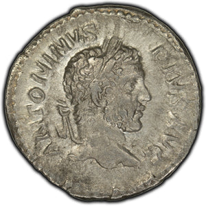 SOLD Ancient Rome AD 209 Caracalla AR Denarius - Sear 6868 / Ric 111