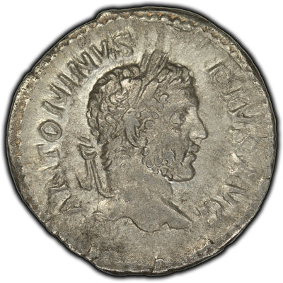 SOLD Ancient Rome AD 209 Caracalla AR Denarius - Sear 6868 / Ric 111