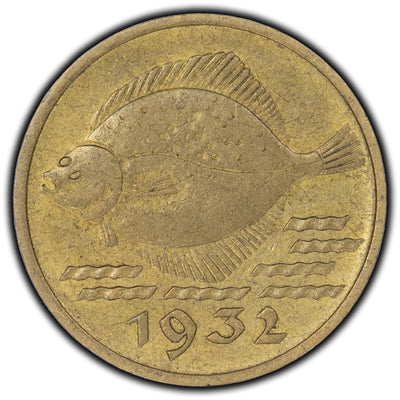 SOLD Danzig 1932 5 Pfennig KM #151