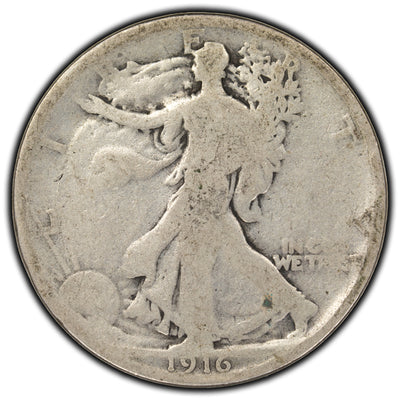 United States 1916 50 Cents Silver Coin - Filler