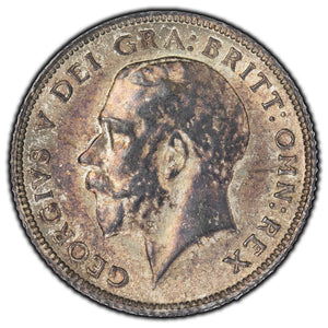 SOLD Great Britain 1918 6 Pence Silver Coin KM #815