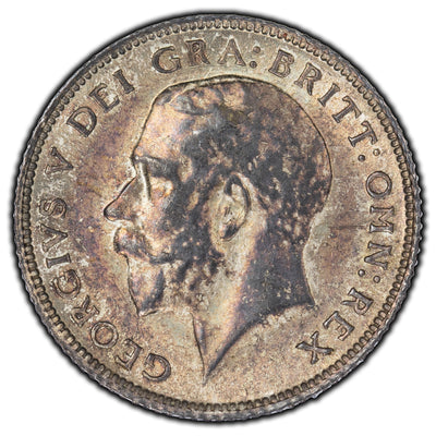 SOLD Great Britain 1918 6 Pence Silver Coin KM #815
